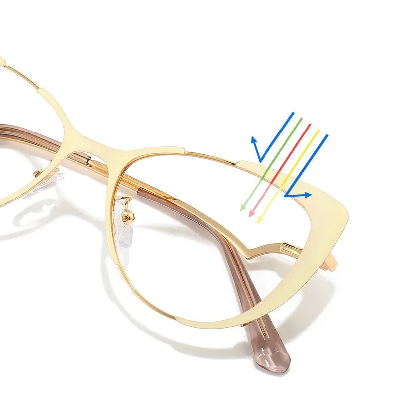 Óculos de sol feminino com formato de olho de gato