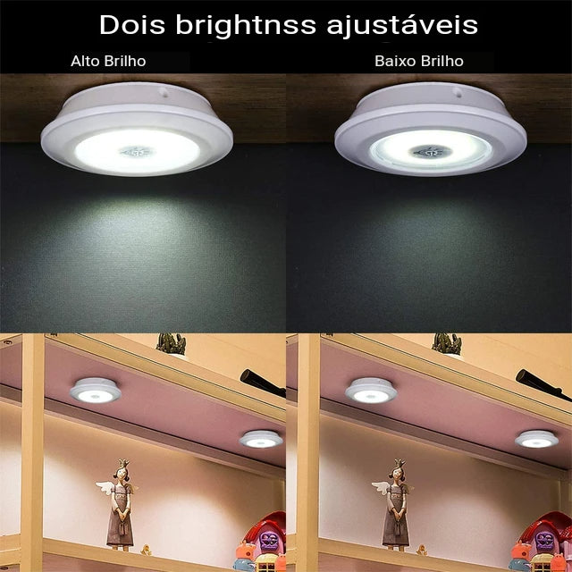 Kit 5 Lâmpadas de Led - Sem fio com Controle Remoto